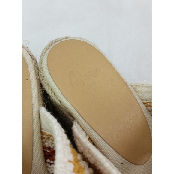 Castañer Elegant Cream Espadrille Wedge Sandals EU 39 US 7.5 Castaner - Picture 12 of 13
